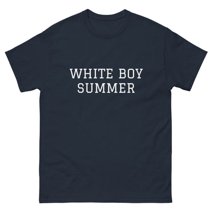 WHITE BOY SUMMER - Originals - "White Boy Summer" - Classic Cotton Tee - T-Shirt Navy