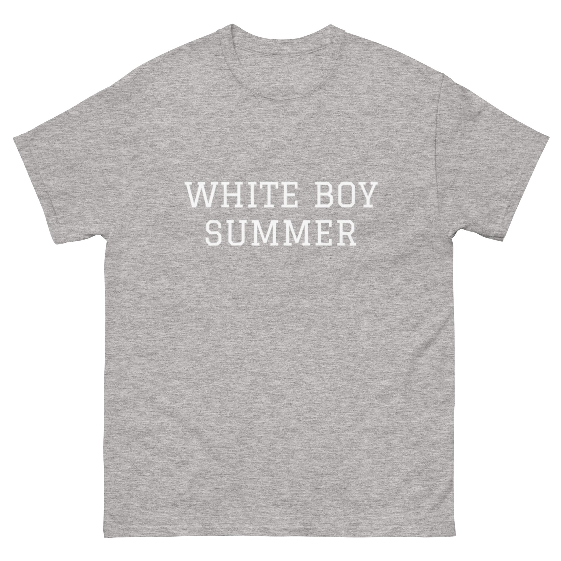 WHITE BOY SUMMER - Originals - "White Boy Summer" - Classic Cotton Tee - T-Shirt Sport Grey