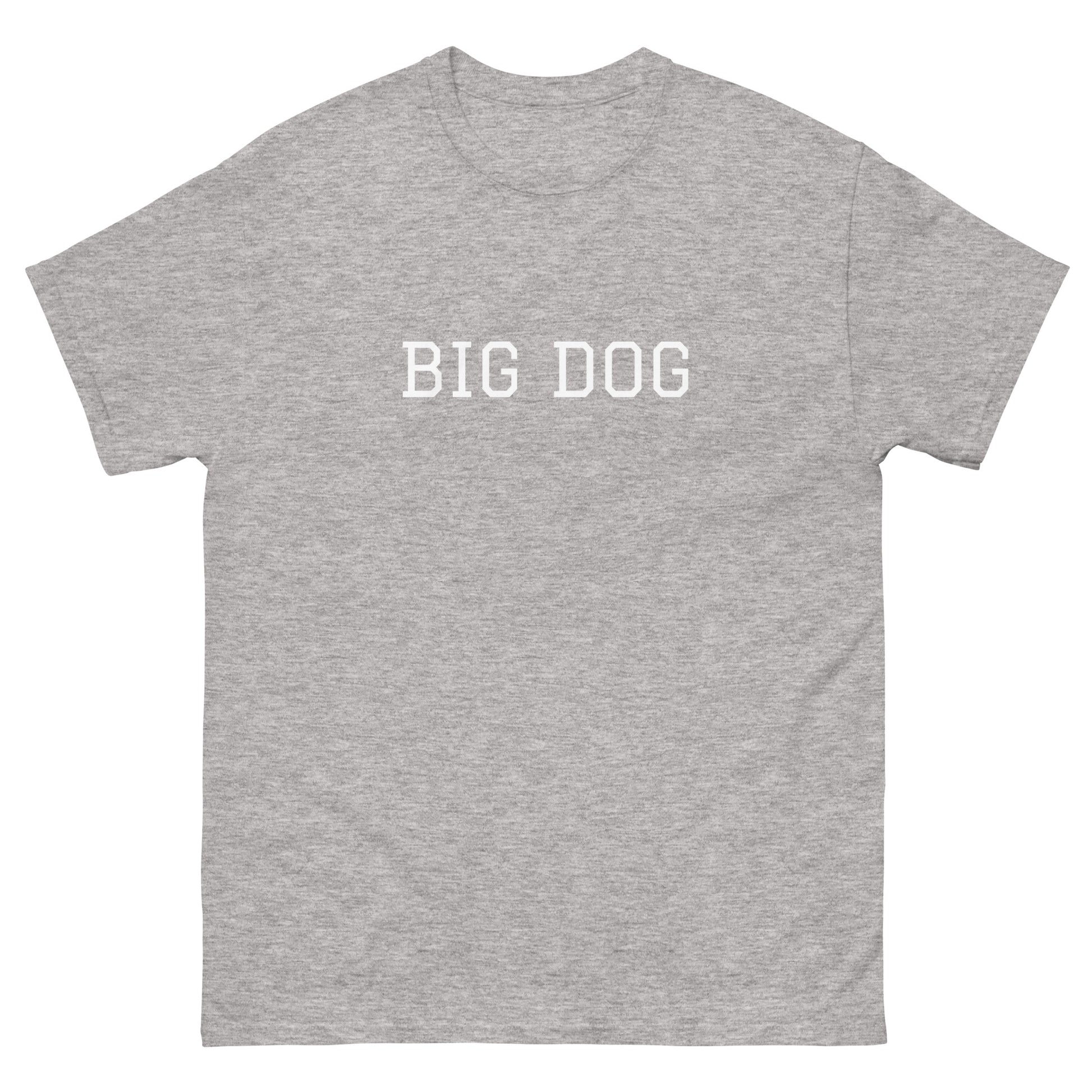 WHITE BOY SUMMER - Big Dog - "Big Dog" - Classic Cotton Tee - T-Shirt Sport Grey