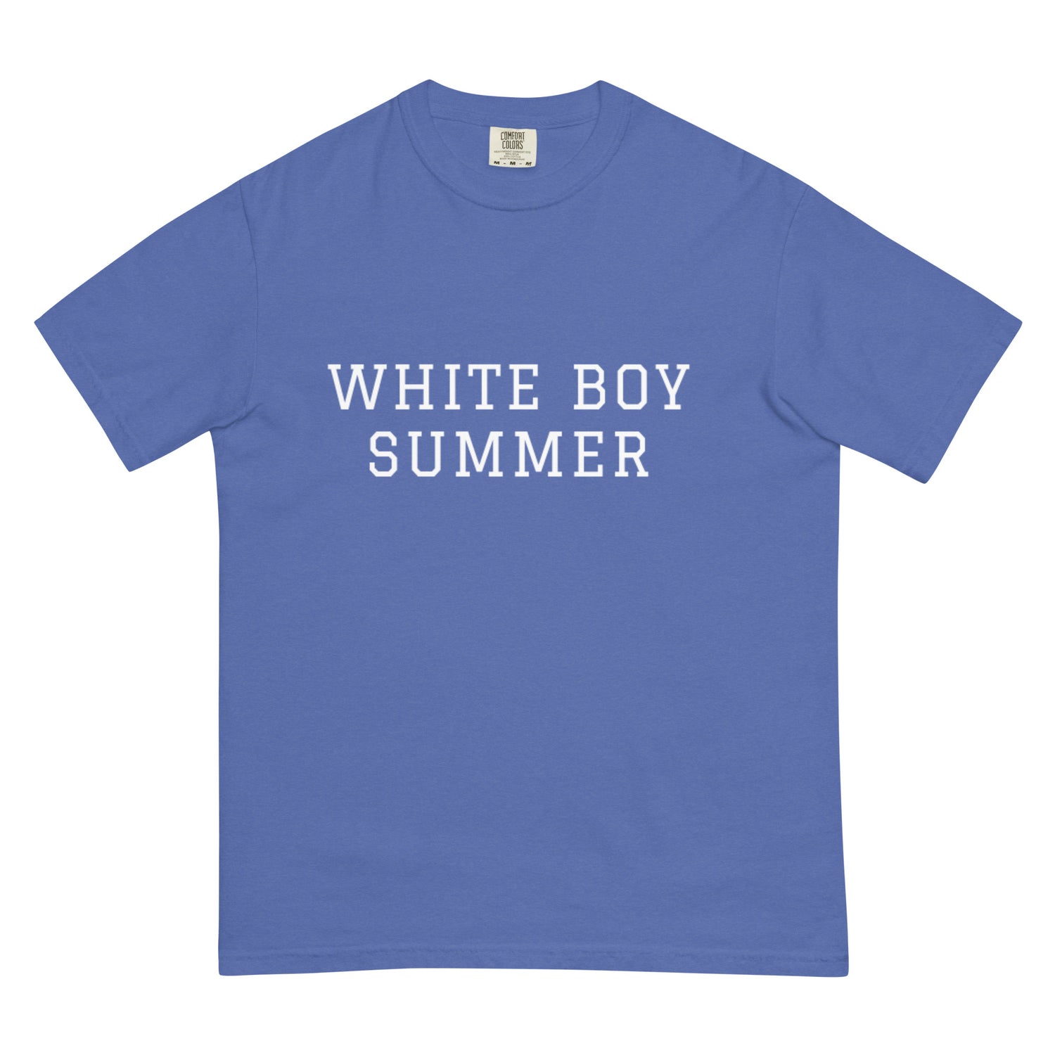 WHITE BOY SUMMER - Originals - "White Boy Summer" Heavyweight Tee - T-Shirt Mystic Blue