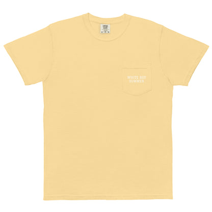 WHITE BOY SUMMER - Originals - "White Boy Summer" - Pocket Printed Cotton Tee - T-Shirt Butter