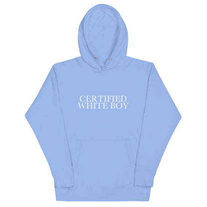 CERTIFIED WHITE BOY Carolina Blue front mockup
