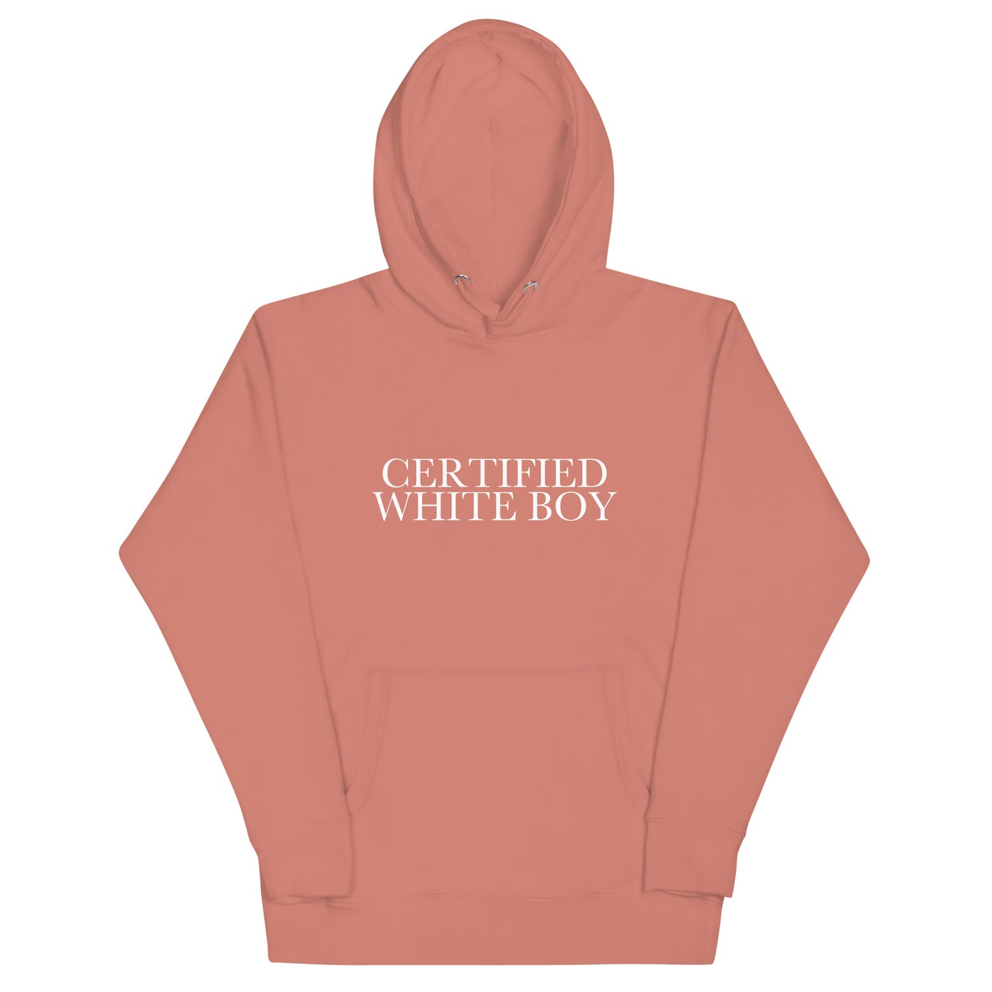 CERTIFIED WHITE BOY Dusty Rose front mockup