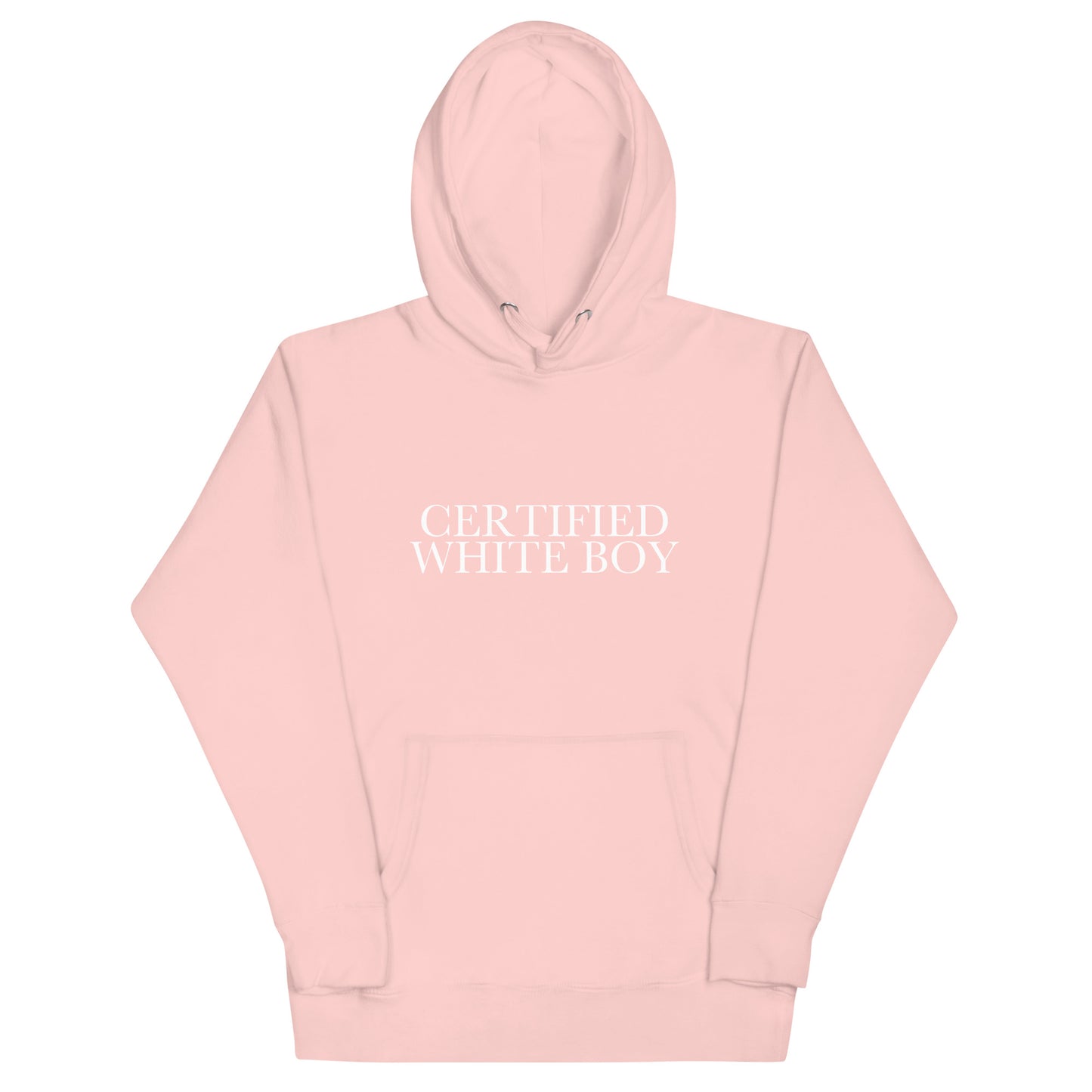 CERTIFIED WHITE BOY Light Pink front mockup