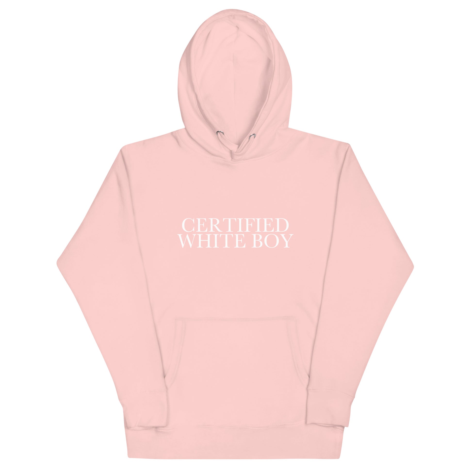CERTIFIED WHITE BOY Light Pink front mockup