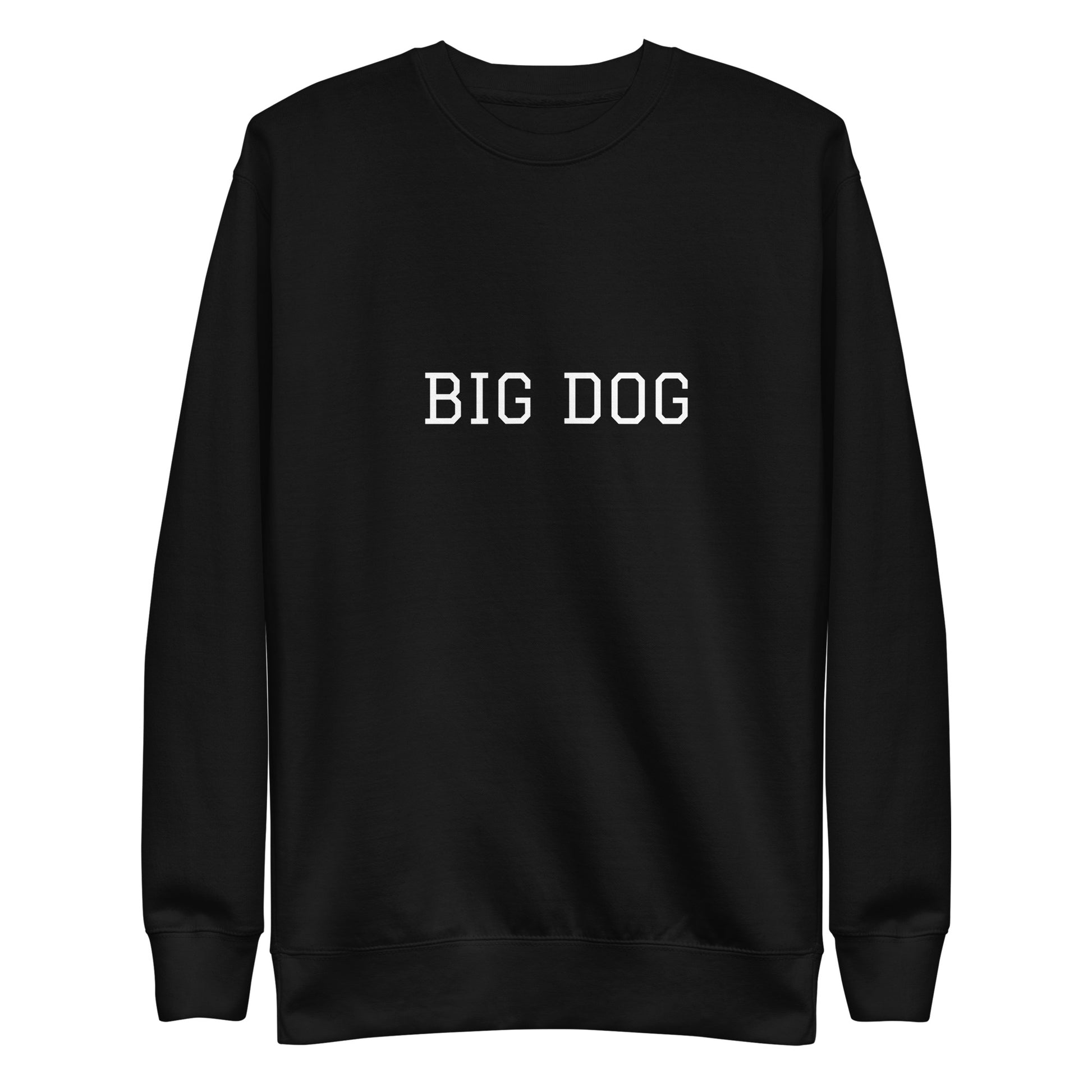 WHITE BOY SUMMER - Big Dog - "Big Dog" - Classic Crewneck Sweatshirt - Sweatshirt Black