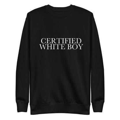 CERTIFIED WHITE BOY Black front mockup