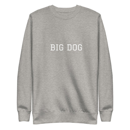 WHITE BOY SUMMER - Big Dog - "Big Dog" - Classic Crewneck Sweatshirt - Sweatshirt Carbon Grey
