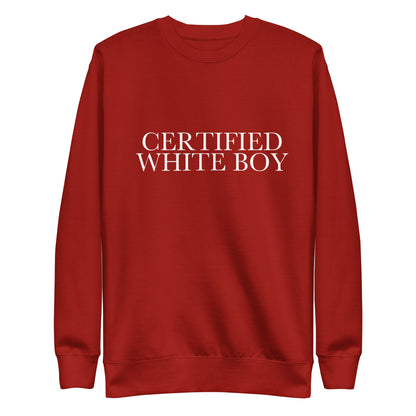 CERTIFIED WHITE BOY Cardinal front mockup