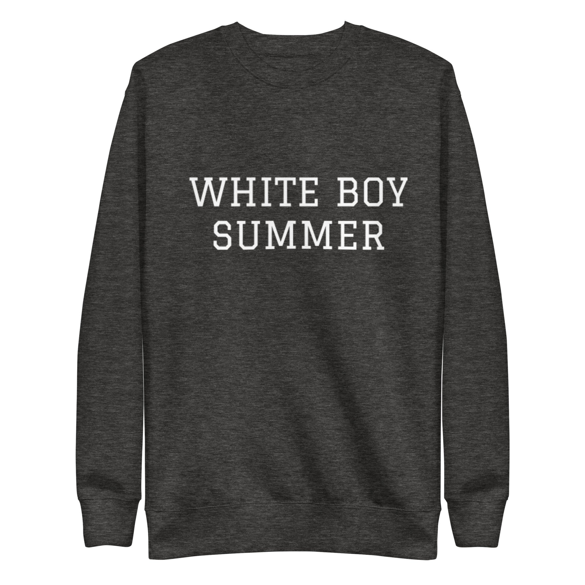 WHITE BOY SUMMER - Originals - "White Boy Summer" - Classic Crewneck Sweatshirt - Sweatshirt Charcoal Heather