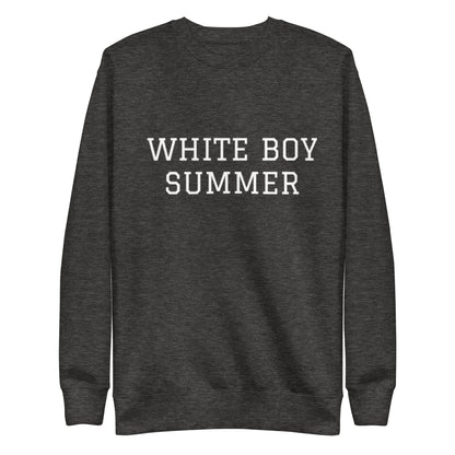 WHITE BOY SUMMER - Originals - "White Boy Summer" - Classic Crewneck Sweatshirt - Sweatshirt Charcoal Heather