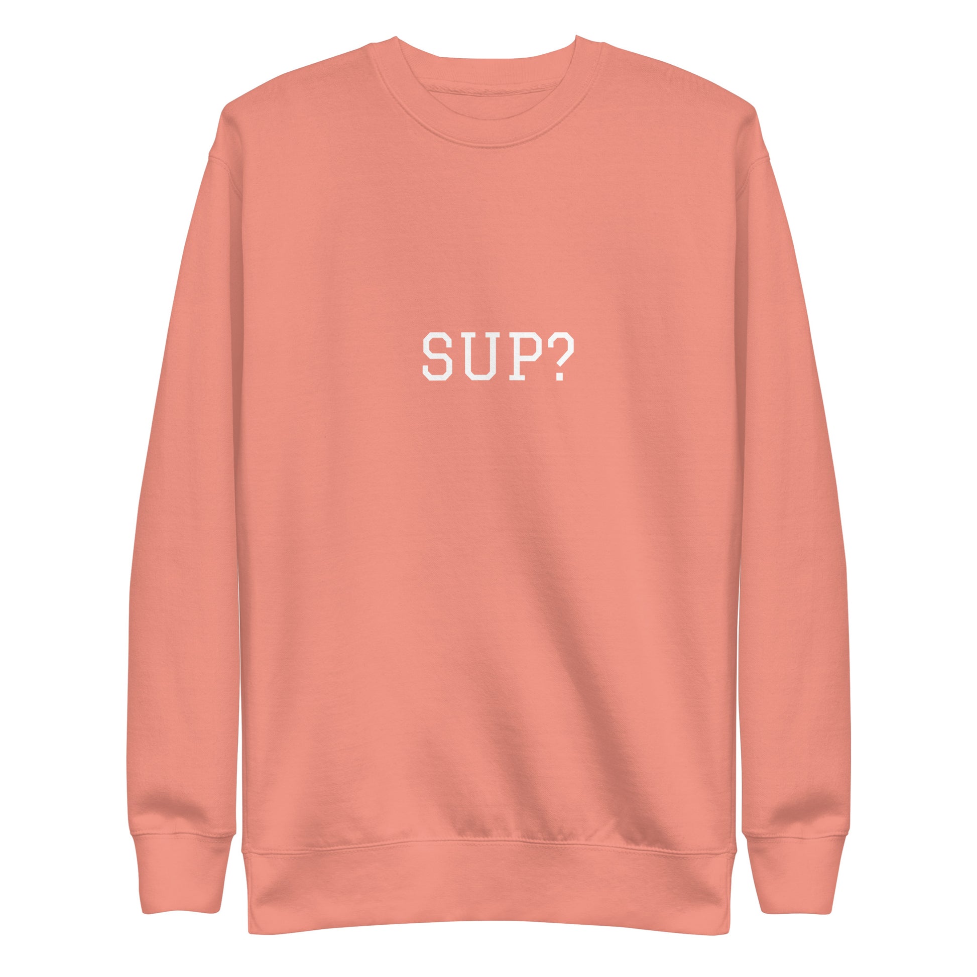 WHITE BOY SUMMER - Sup? - "Sup?" - Classic Crewneck Sweatshirt - Sweatshirt Dusty Rose