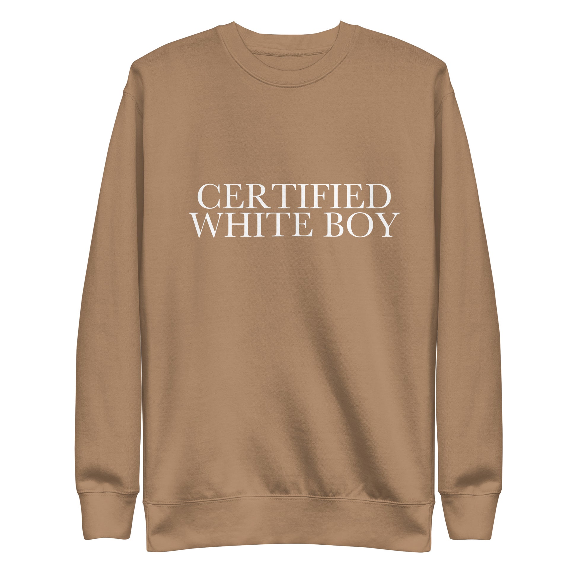 CERTIFIED WHITE BOY Latte front mockup