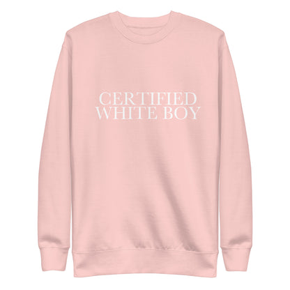 CERTIFIED WHITE BOY Light Pink front mockup