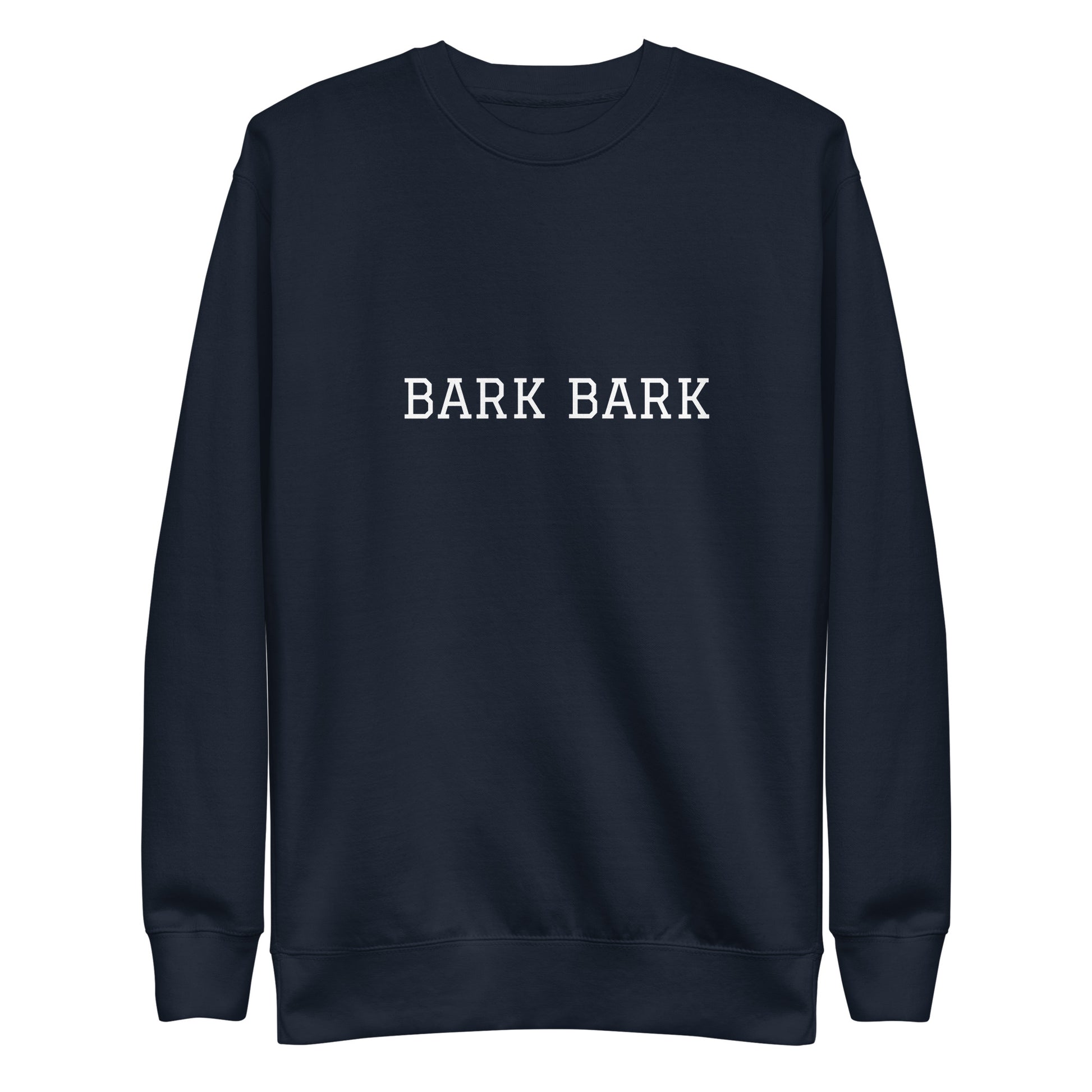 WHITE BOY SUMMER - Big Dog - "Bark Bark" - Classic Crewneck Sweatshirt - Sweatshirt Navy Blazer