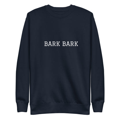 WHITE BOY SUMMER - Big Dog - "Bark Bark" - Classic Crewneck Sweatshirt - Sweatshirt Navy Blazer
