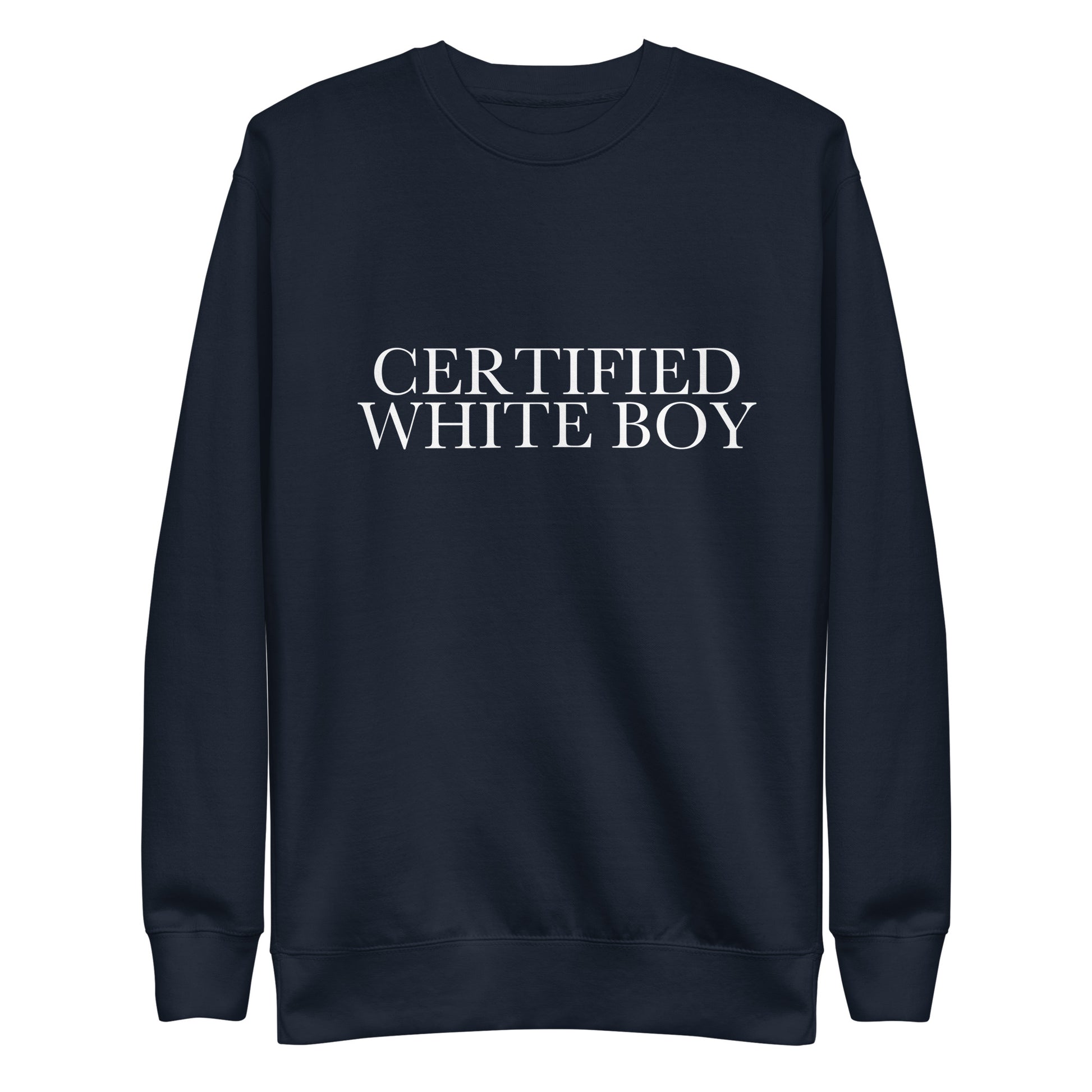 CERTIFIED WHITE BOY Navy Blazer front mockup