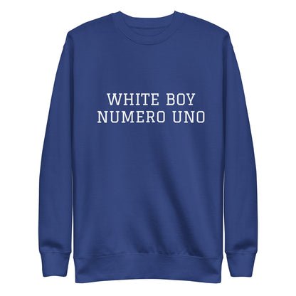 WHITE BOY SUMMER - White Boy Of The Year - "White Boy Numero Uno" - Classic Crewneck Sweatshirt - Sweatshirt Team Royal
