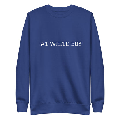 WHITE BOY SUMMER - White Boy Of The Year - "#1 White Boy" - Classic Crewneck Sweatshirt - Sweatshirt Team Royal