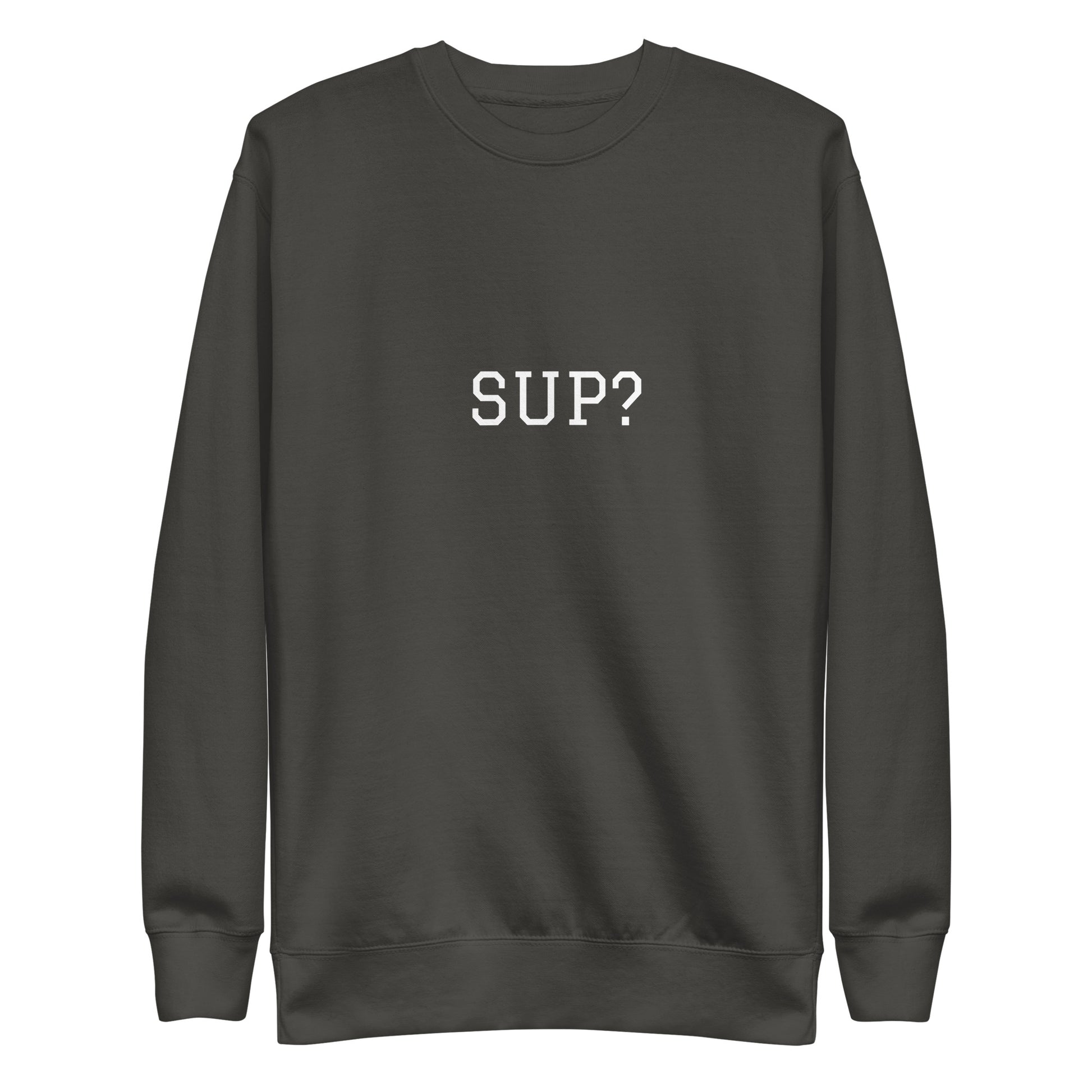 WHITE BOY SUMMER - Sup? - "Sup?" - Classic Crewneck Sweatshirt - Sweatshirt Vintage Black