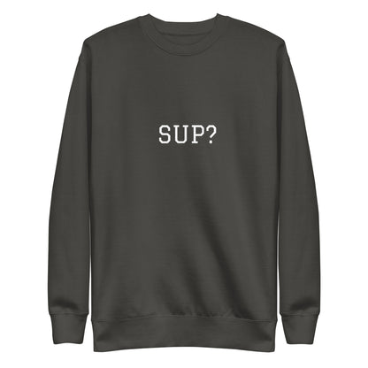 WHITE BOY SUMMER - Sup? - "Sup?" - Classic Crewneck Sweatshirt - Sweatshirt Vintage Black