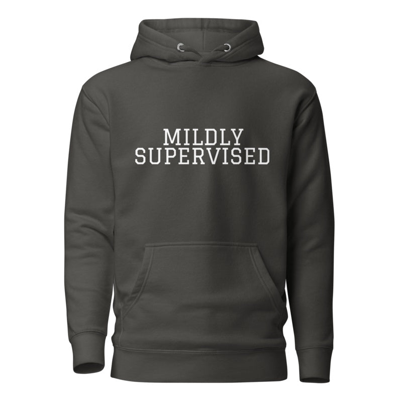 MILDLY SUPERVISED Vintage Black front mockup