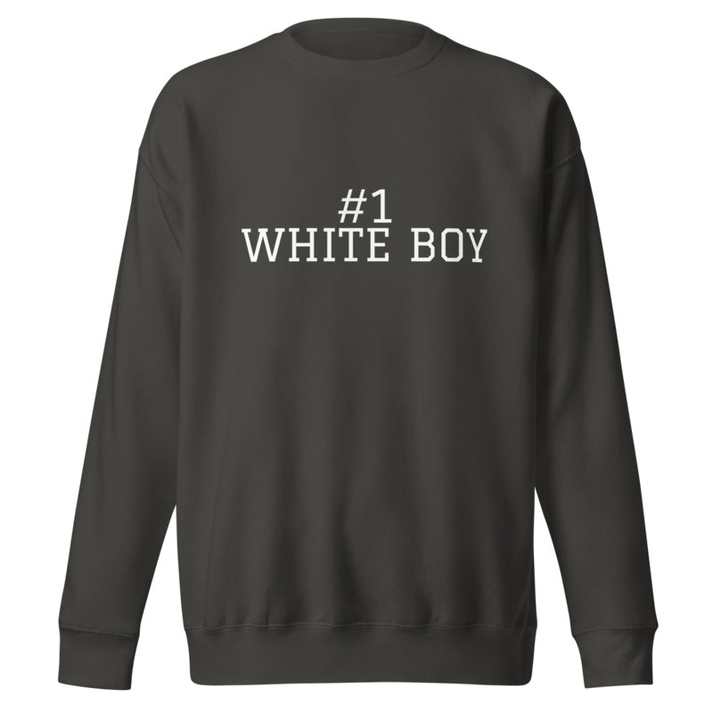 #1 WHITE BOY Vintage Black front mockup