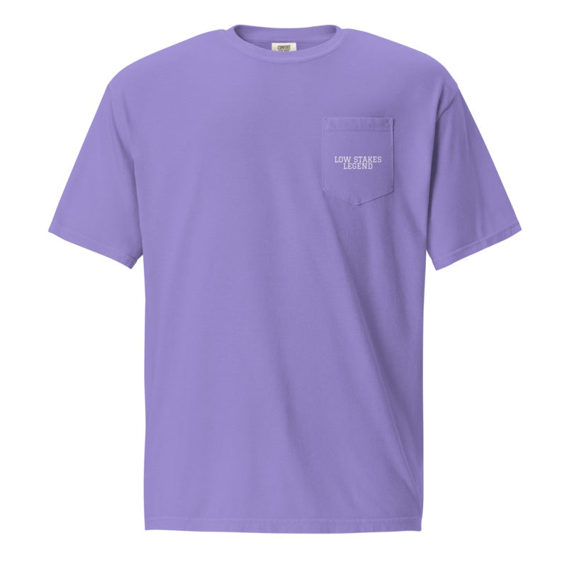 LOW STAKES LEGEND Violet front mockup
