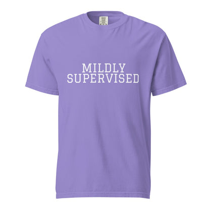 MILDLY SUPERVISED Violet front mockup