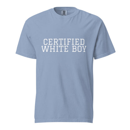 CERTIFIED WHITE BOY Washed Denim front mockup