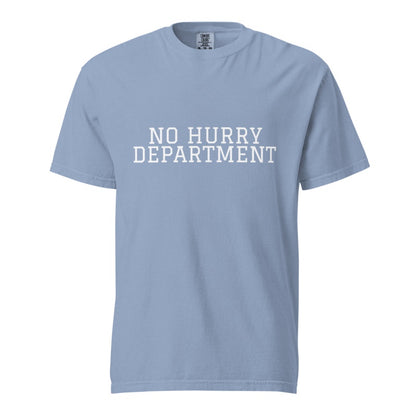 NO HURRY DEPARTMENT Washed Denim front mockup
