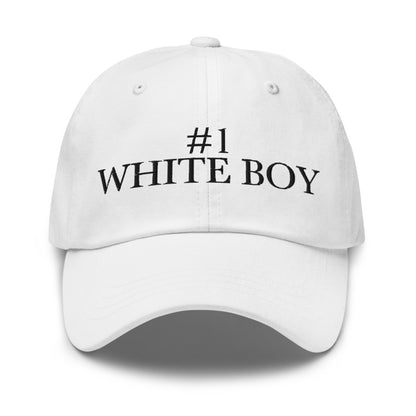 #1 WHITE BOY White front mockup
