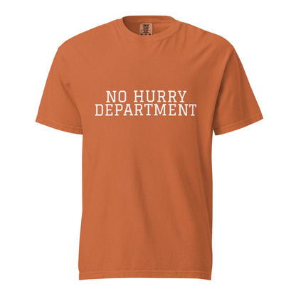 NO HURRY DEPARTMENT Yam front mockup